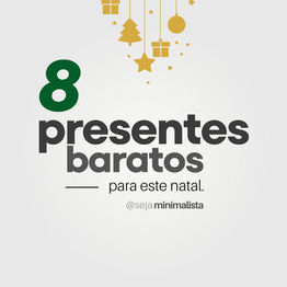 8 presentes baratos para este natal