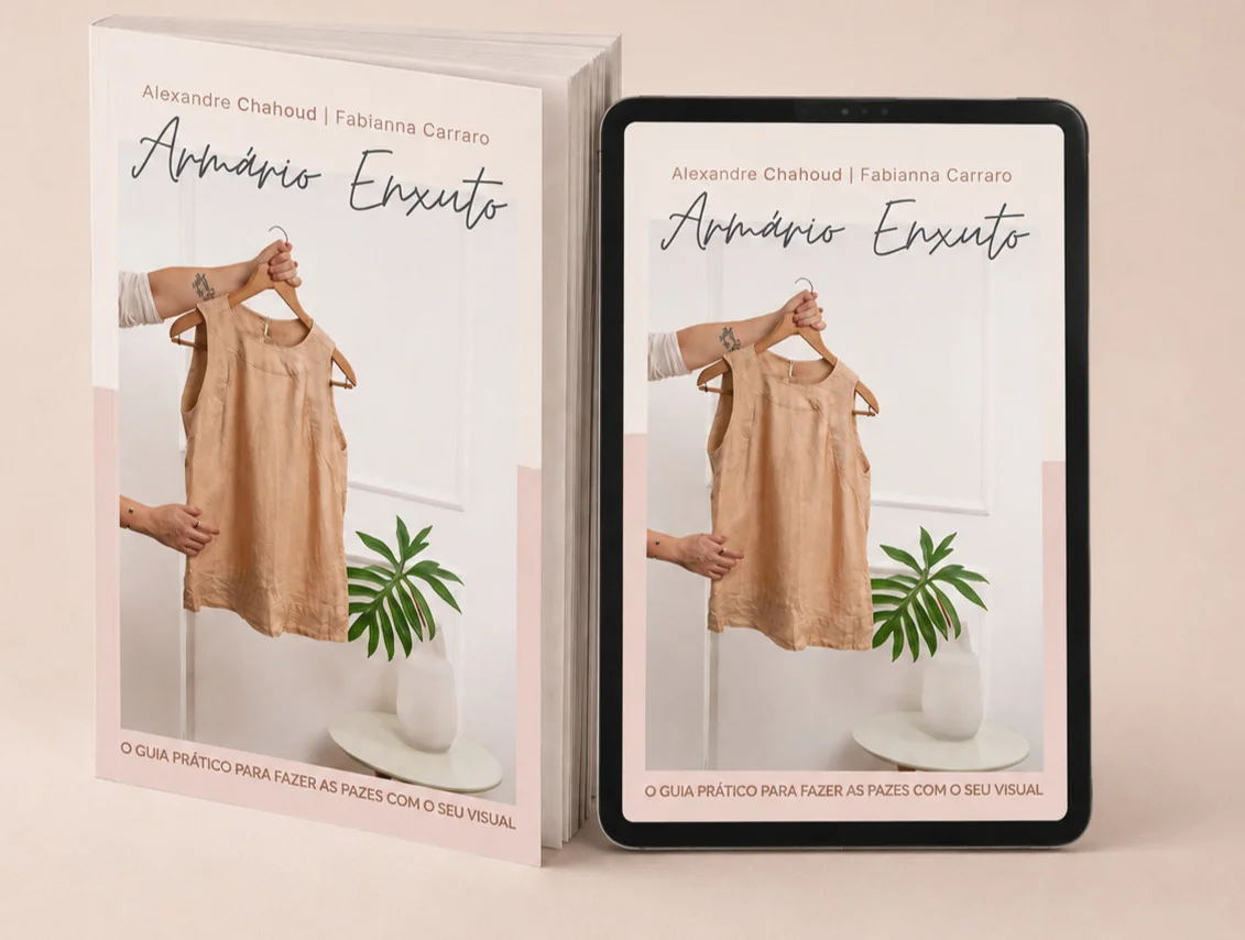 Livro Armário Enxuto: guia prático de estilo e organização de Alexandre Chahoud