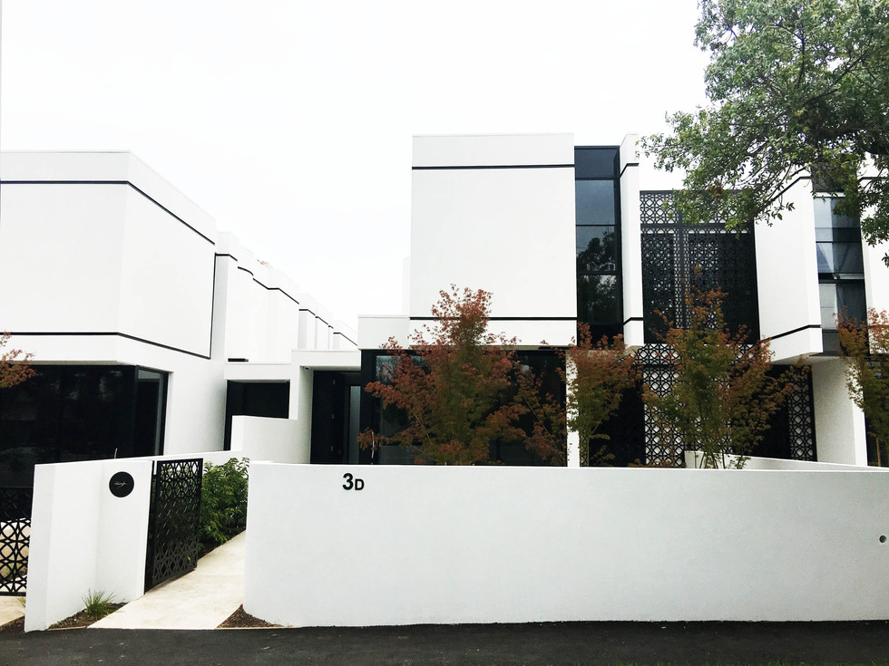 external view of the baie townhouses in brighton
