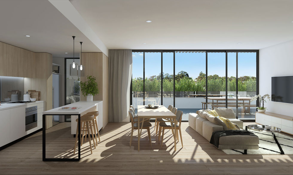 interior view of cartmell place apartments in heidelberg