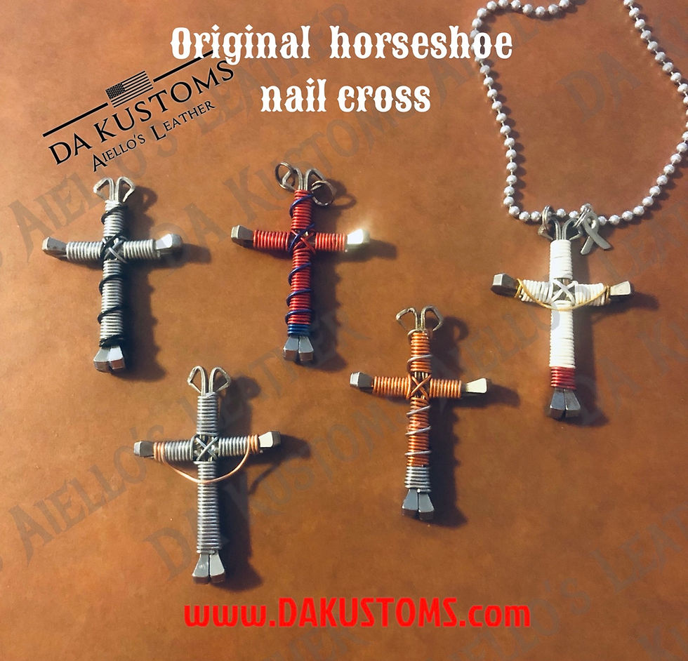 Thumbnail: Horseshoe nail crosses (3 styles now)