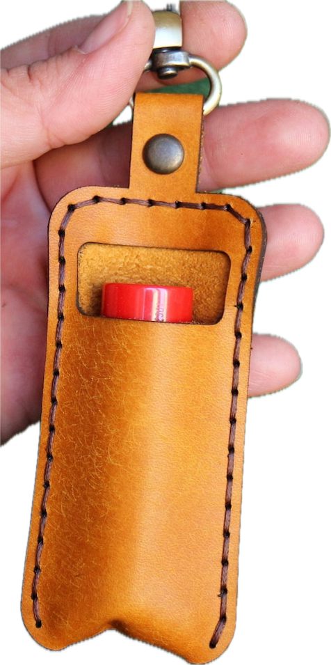 Thumbnail: Leather chap stick (lip balm) holders 