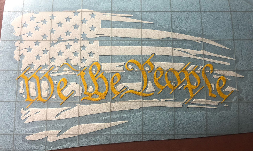 Thumbnail: We The People Flag decal 