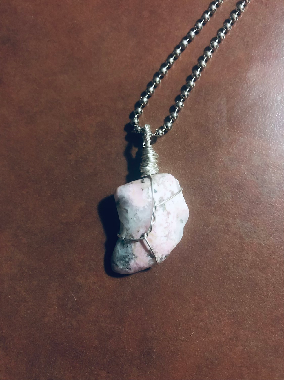 Thumbnail: Hand wrapped crystals / stone necklaces  