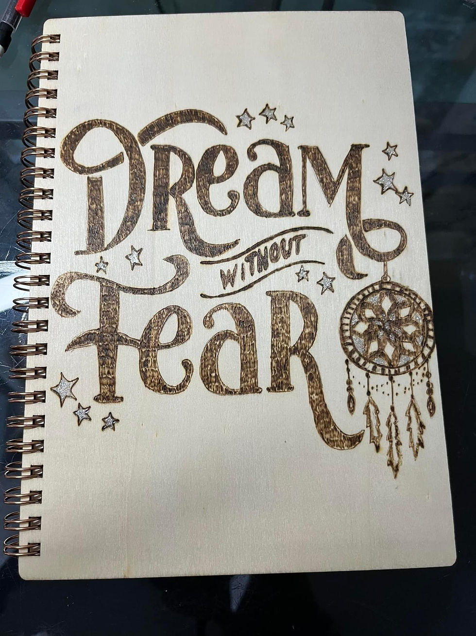 Thumbnail: Hand Woodburned journals . ( personalized )