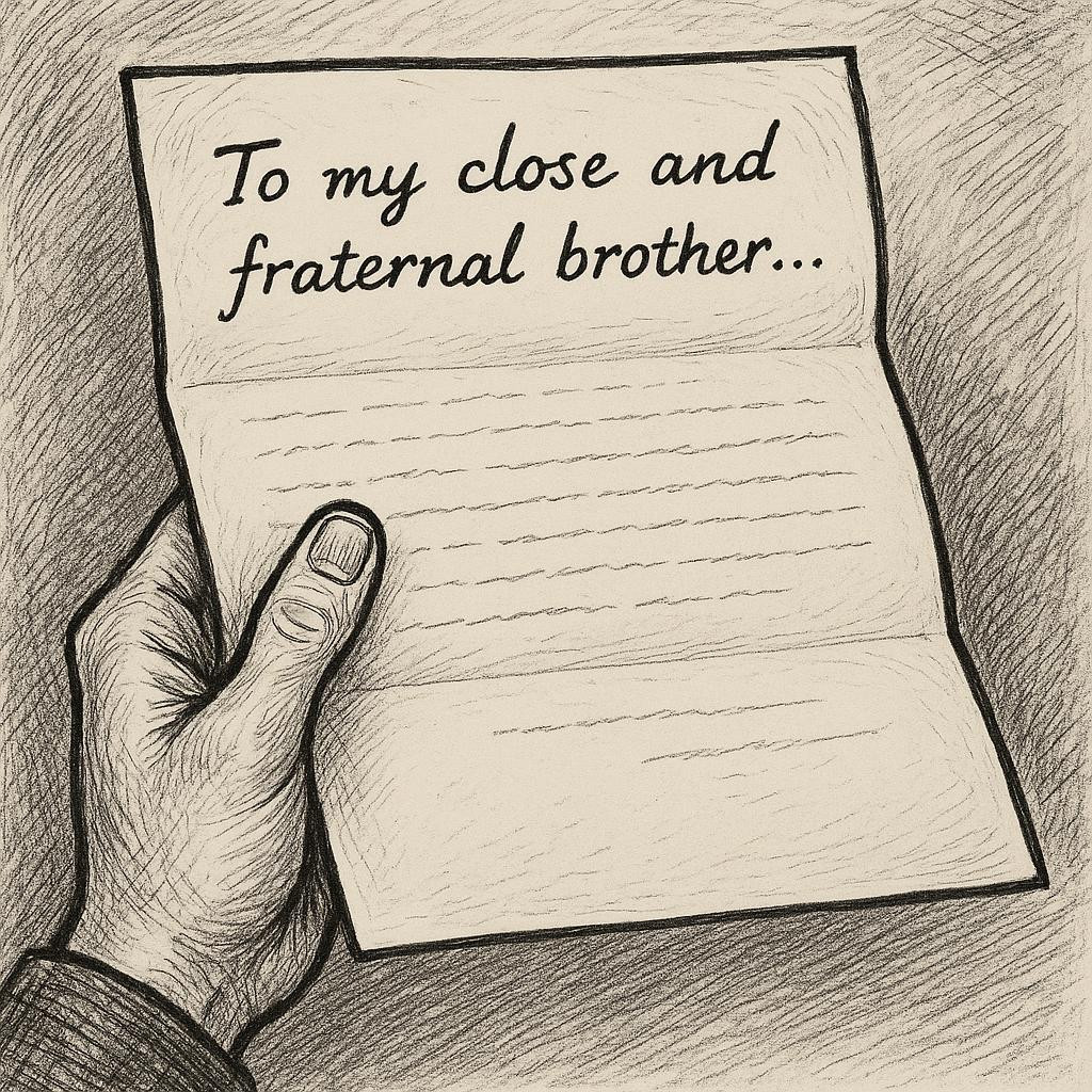 Brother Letters A Letter to My Brother