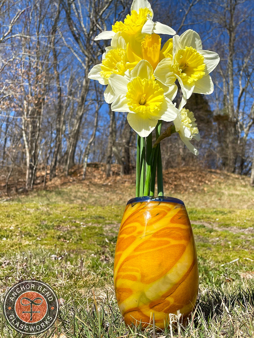Thumbnail: hand blown glass mooring votive gift anchor bend glassworks art lighting newport restaurant group