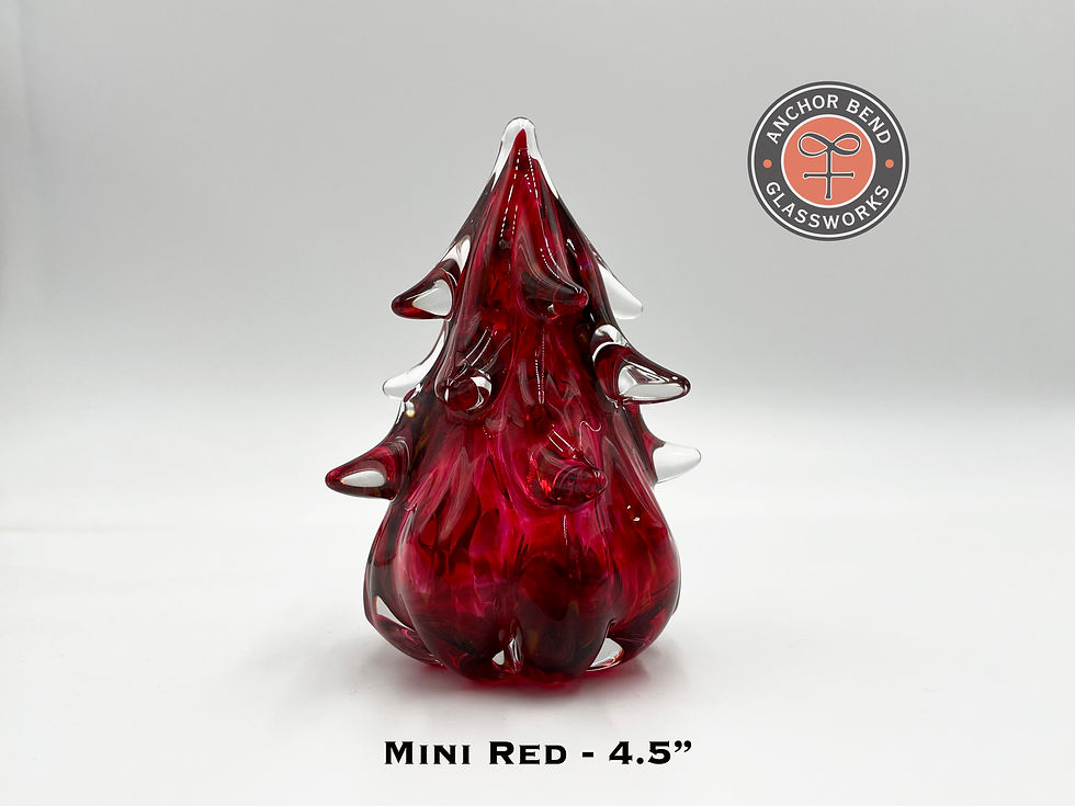 Thumbnail: Hand Blown Glass Sculptural Trees Made in Newport RI USA christmas holiday seasonal gift