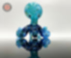 Thumbnail: hand blown glass art octopus sculpture gift anchor bend glassworks art newport ri made in usa