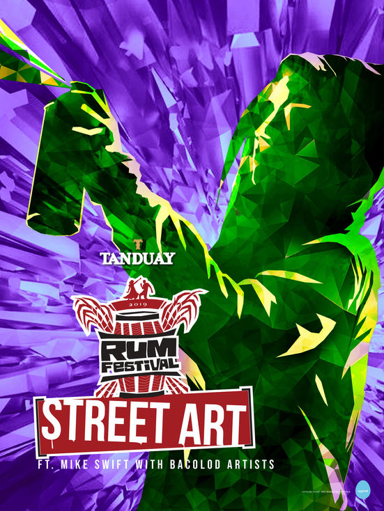 Tanduay Bacolod Rum Festival, Street Art, Mural, Poster design, Graphic design,