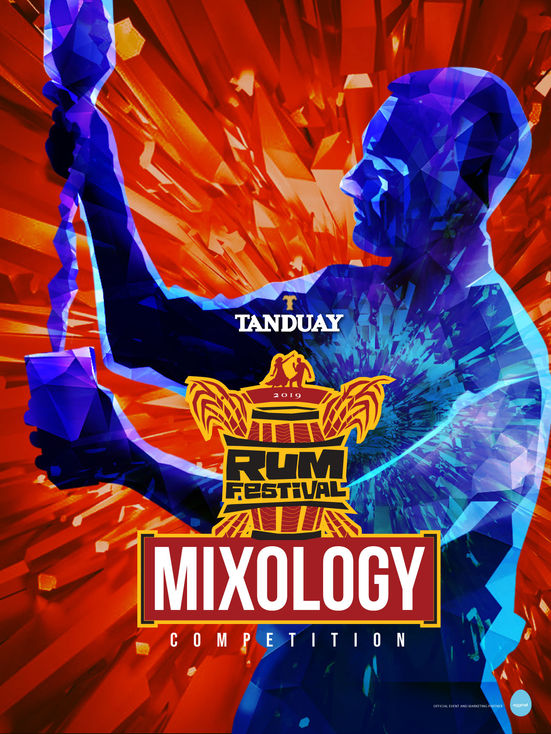 Tanduay Bacolod Rum Festival, Flairtending competition, bartending, mixology, Poster design, Graphic design,