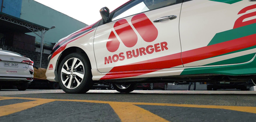 MOS Burger, Japan, Fastfood, popup store, booth, tamagochi style, AVP, event, launch Toyota brand collaboration, PR
