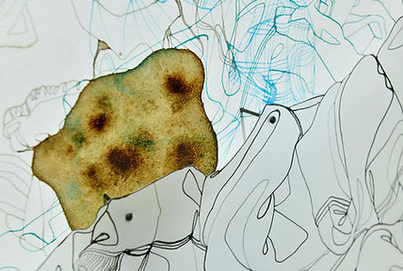 Barbara LERCH Les Cloutés dessin comptemporain ©Sébastien FERRARO