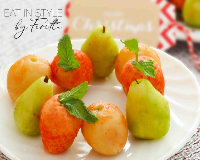 Homemade Marzipan Fruits