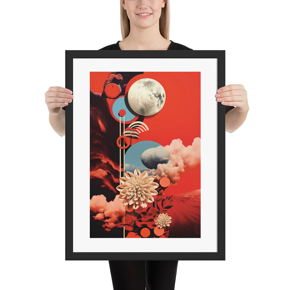 Thumbnail: Retro Sunset Abstract Print