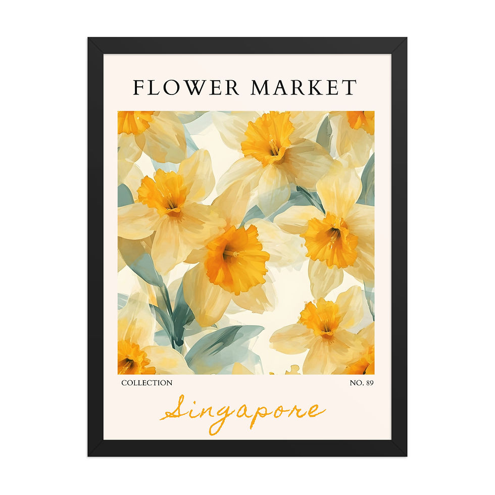 Thumbnail: Singapore | Framed Botanical Wall Art: Nature Prints from Global Cities