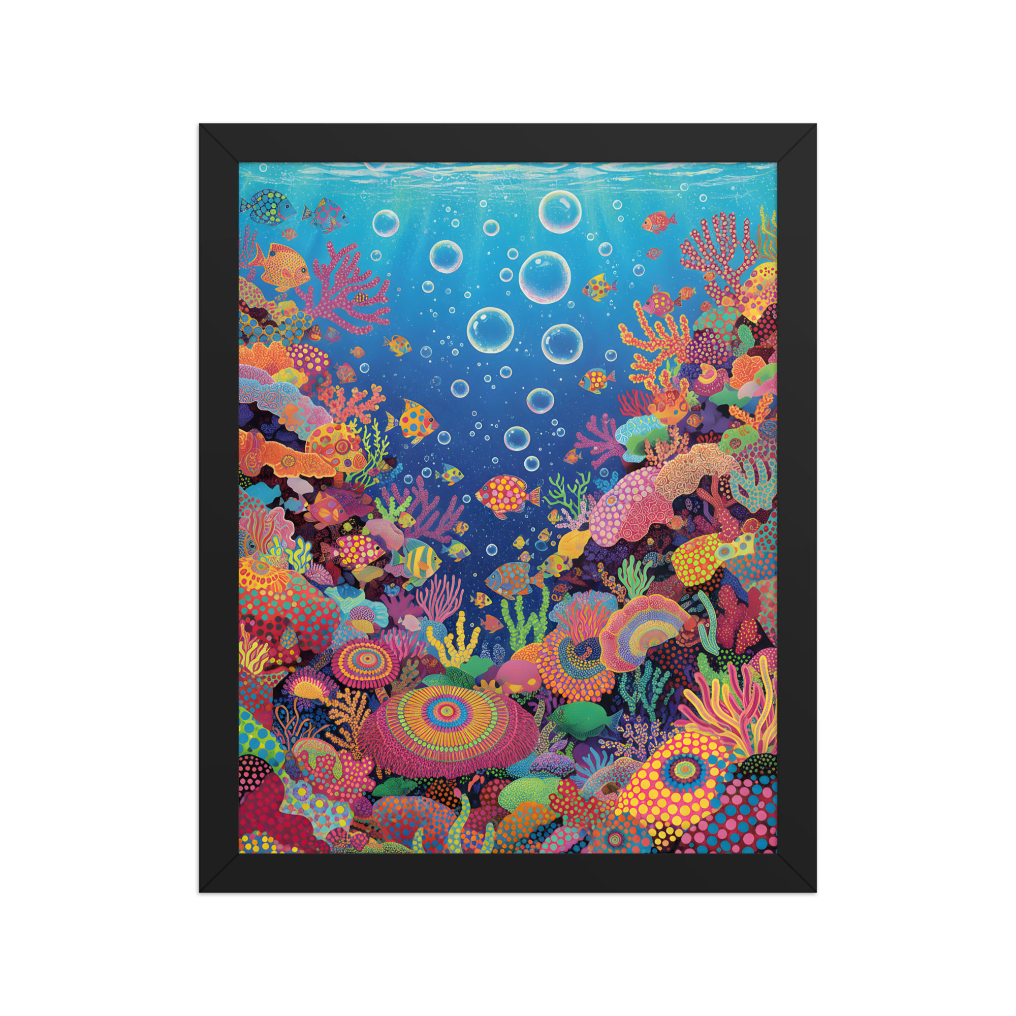 Abstract Reef Framed Wall Art