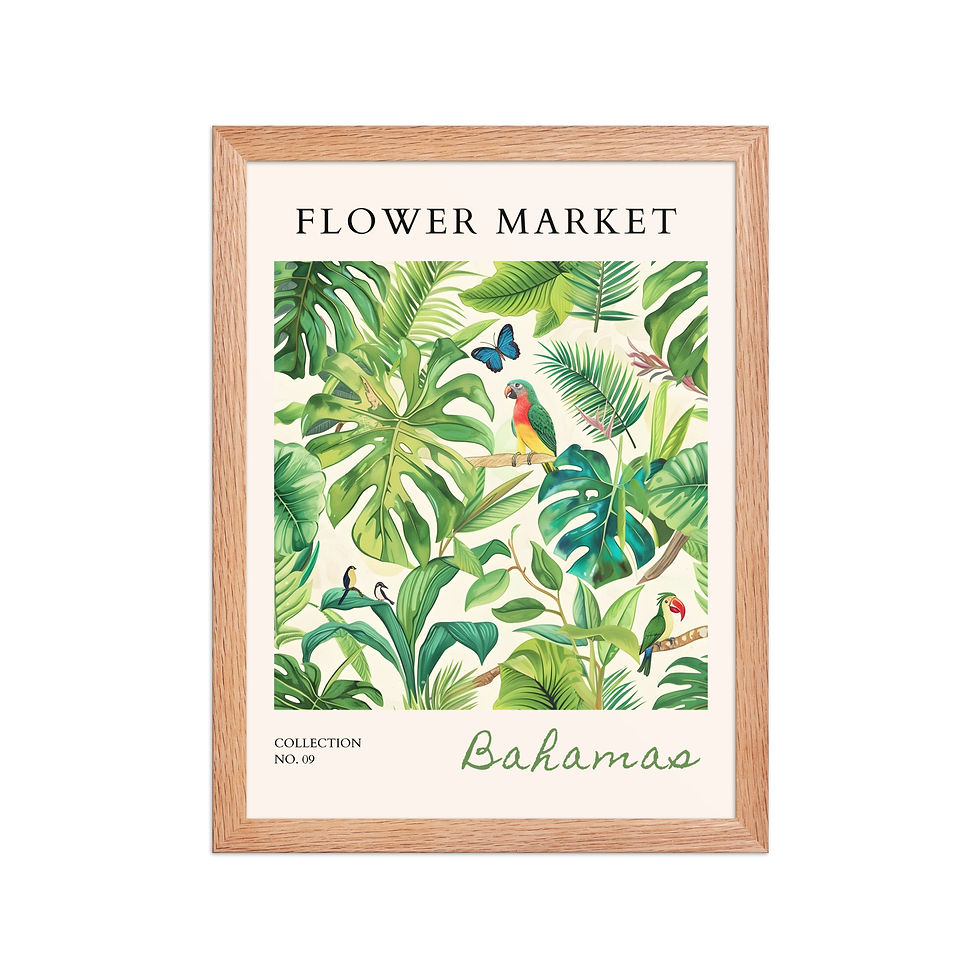 Thumbnail: Bahamas | Framed Botanical Wall Art: Nature Prints from Global Cities