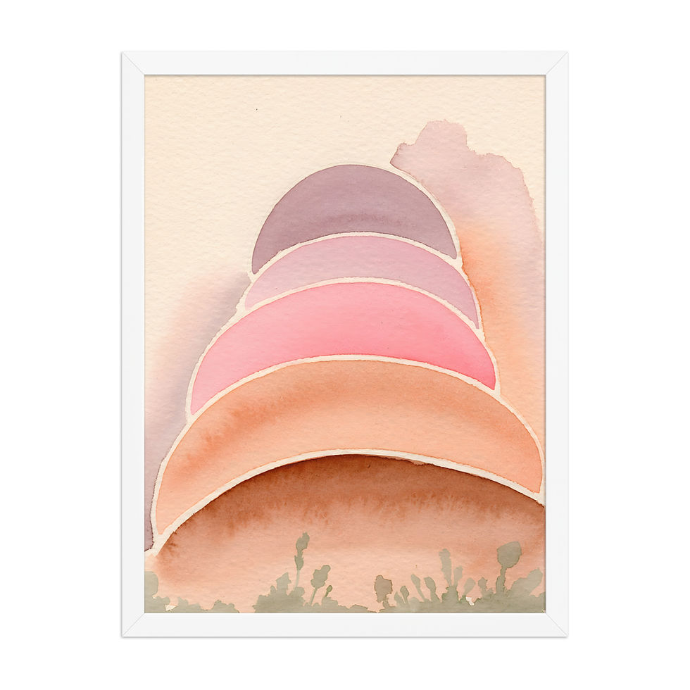 Thumbnail: Abstract Uluru Australia Framed Wall Art