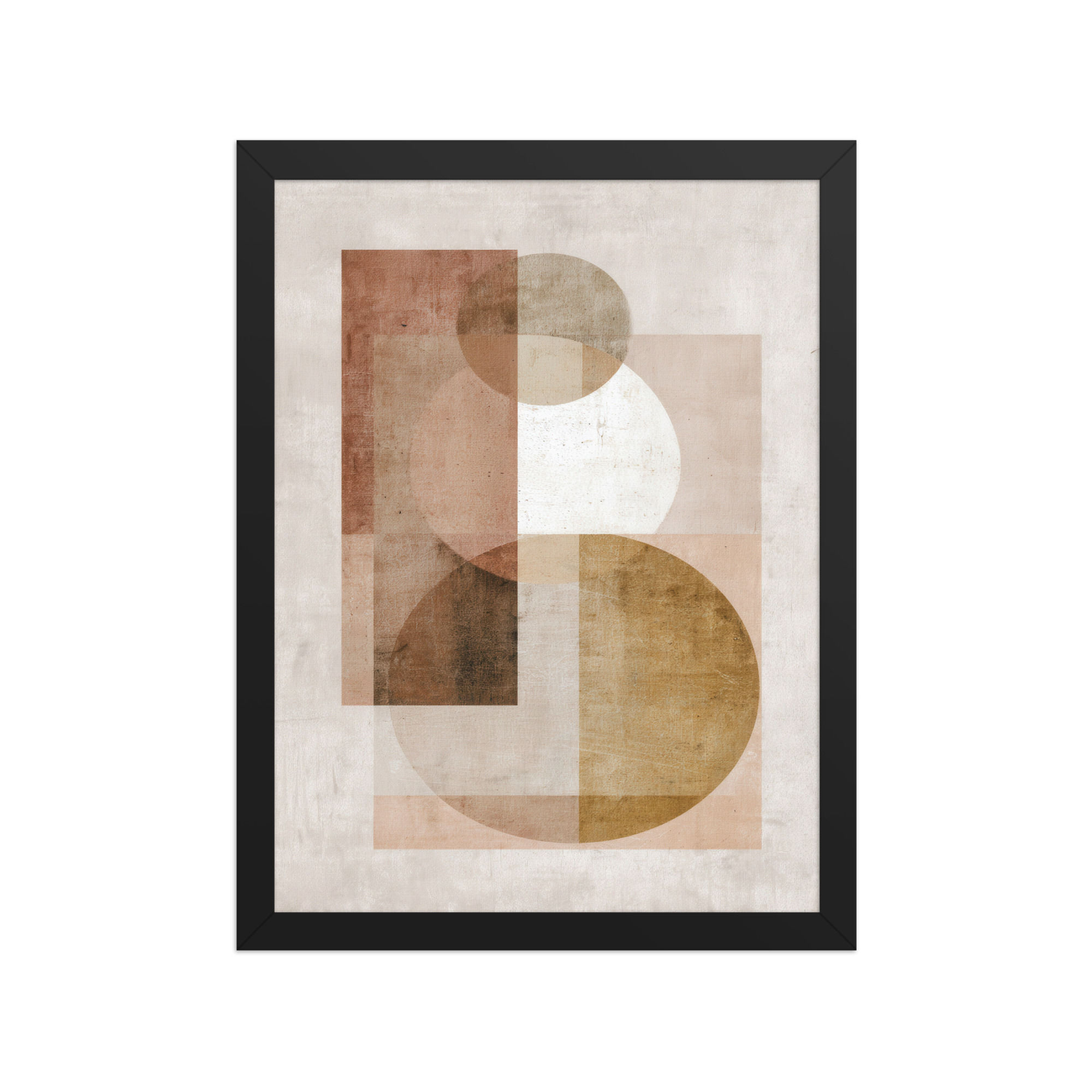 Boho Shapes Neutral Wall Art