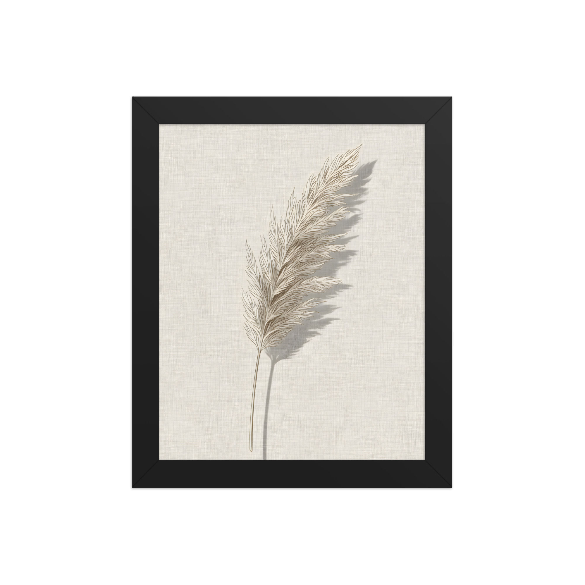 Pampas Frond Botanical Art Print