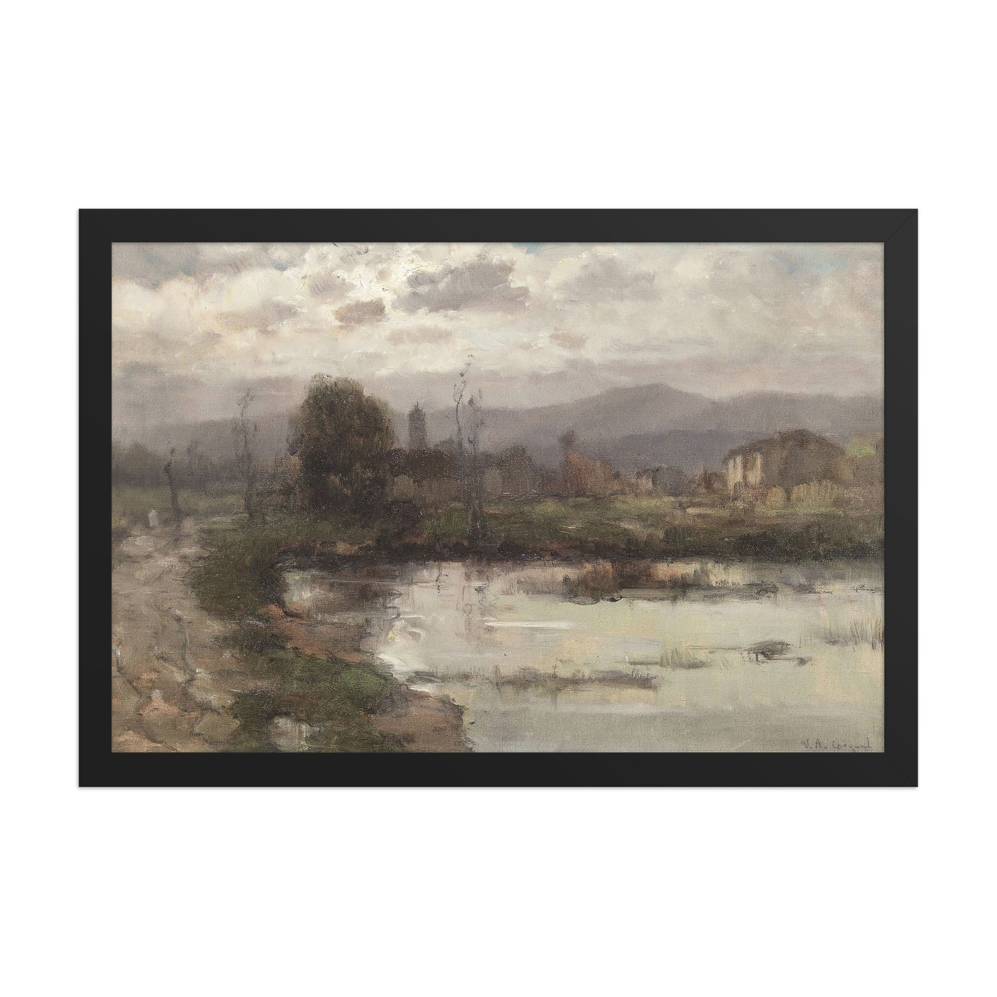 Marshland Home Framed Vintage Wall Art
