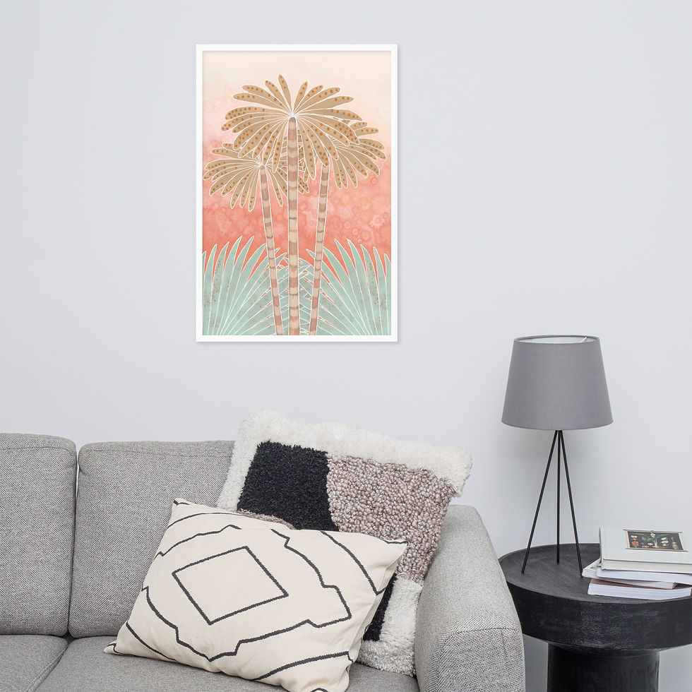 Thumbnail: Daintree Rainforest Palm Framed Mega Art for Living Room