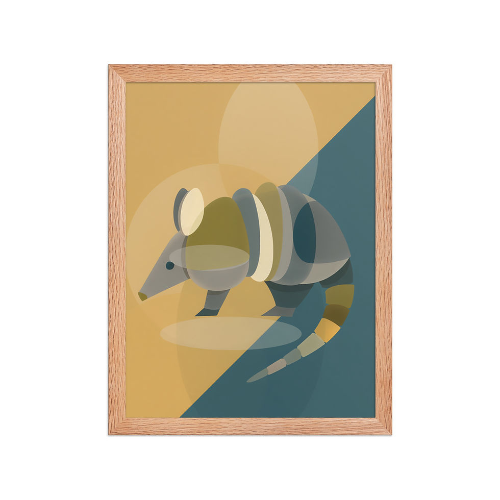 Thumbnail: Armadillo in Mid-century Art Style