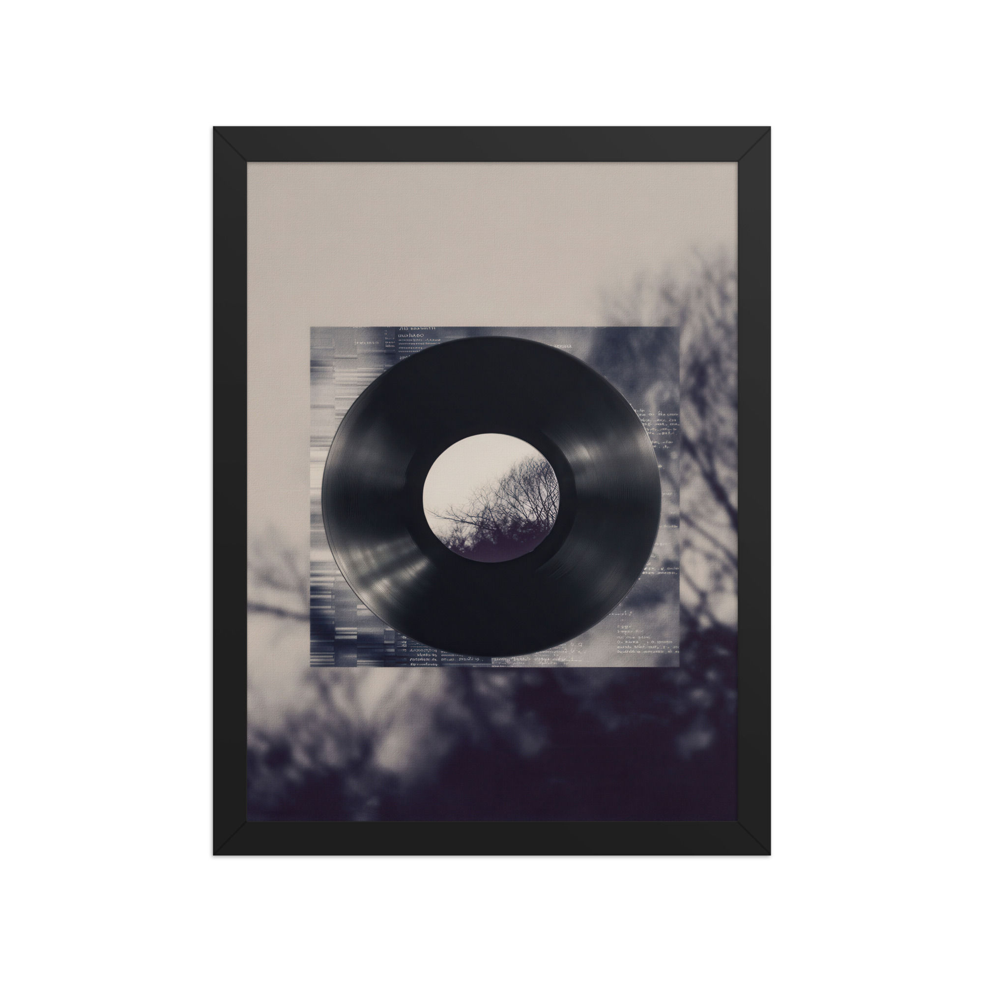 Stylish Framed Vinyl Record Art Print – Perfect for Music Lovers