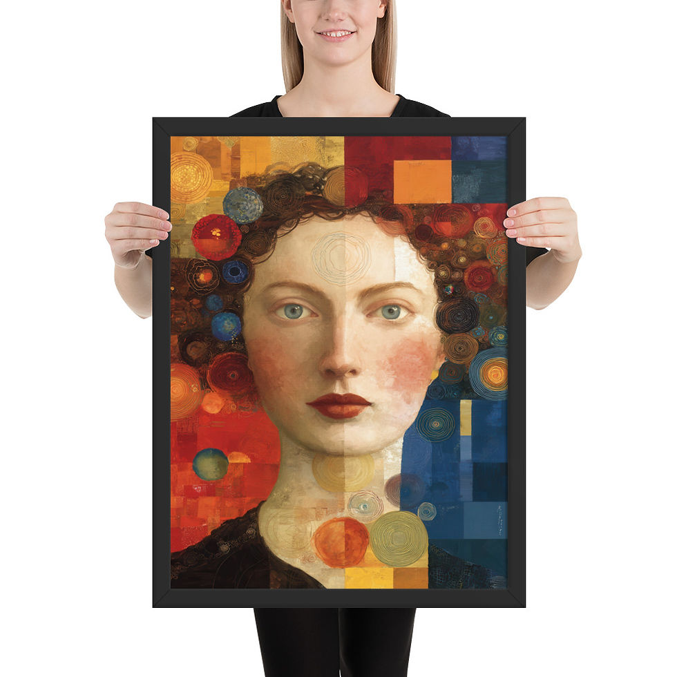 Thumbnail: Gouache Portrait of a Woman eclectic