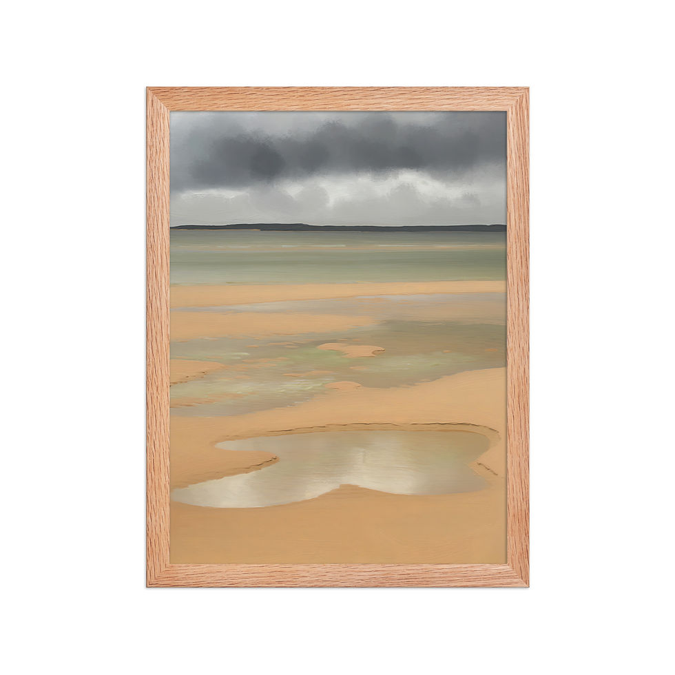 Thumbnail: Wide Beach Minimalist Coastal Art Print