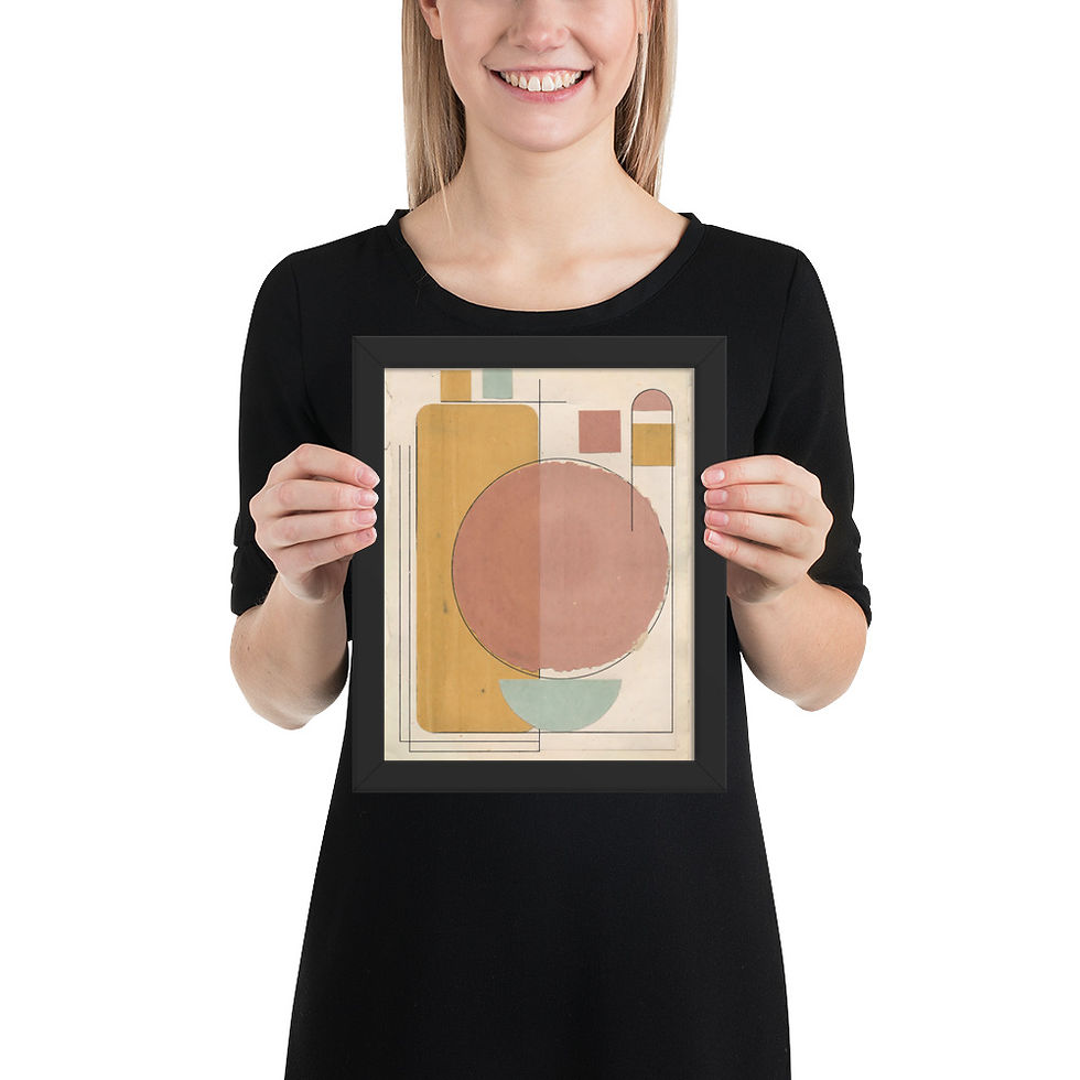 Thumbnail: Abstract Mid-century Modern Art Print