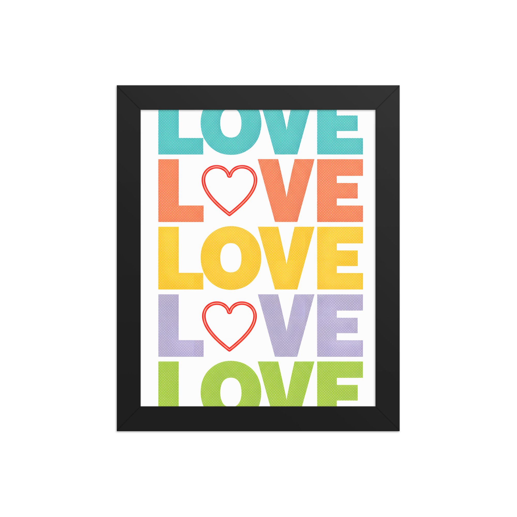 Only Love Framed Art Print