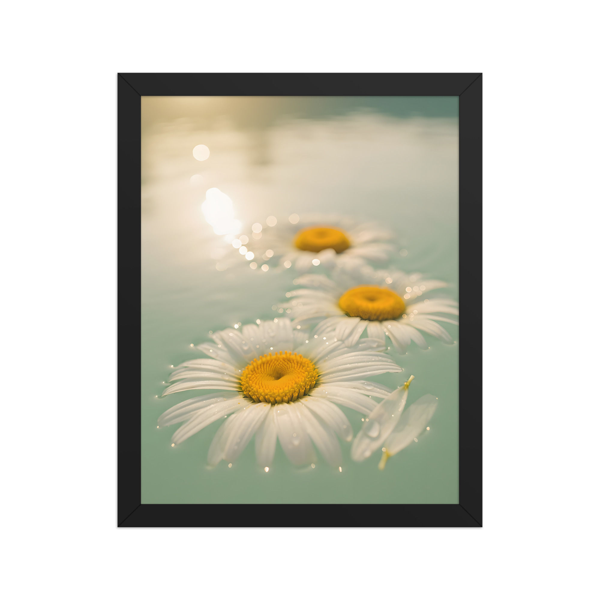 Daisies on the Sea Framed Wall Art