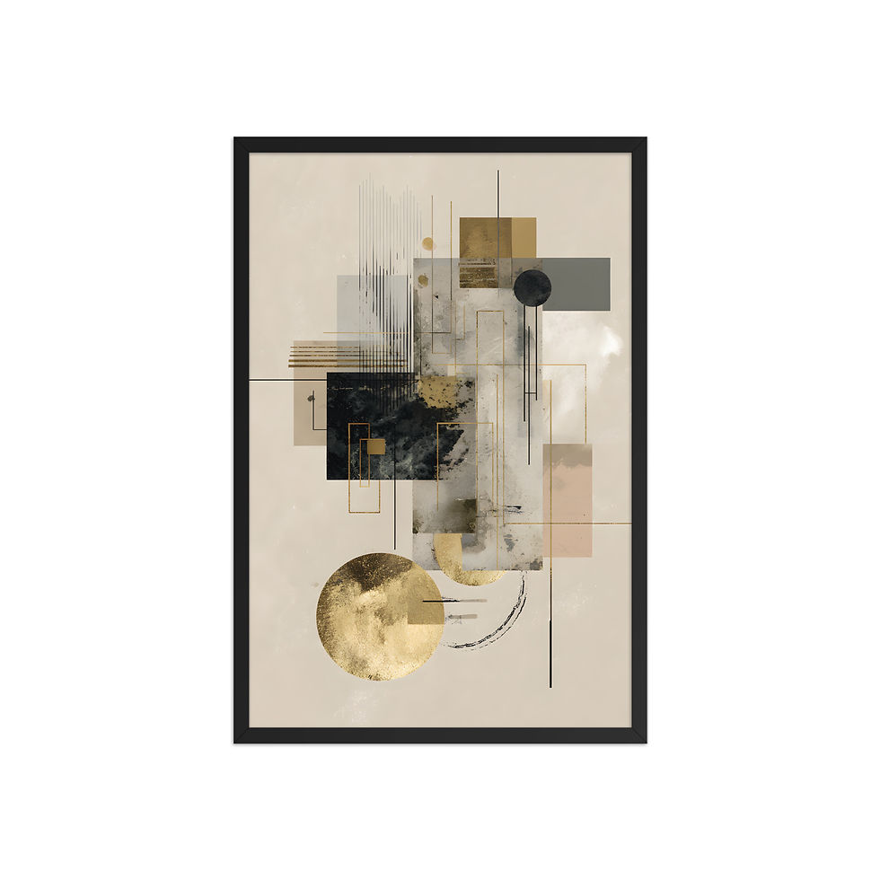 Thumbnail: Golden Abstract | Modern Luxury Gold Accent Wall Art
