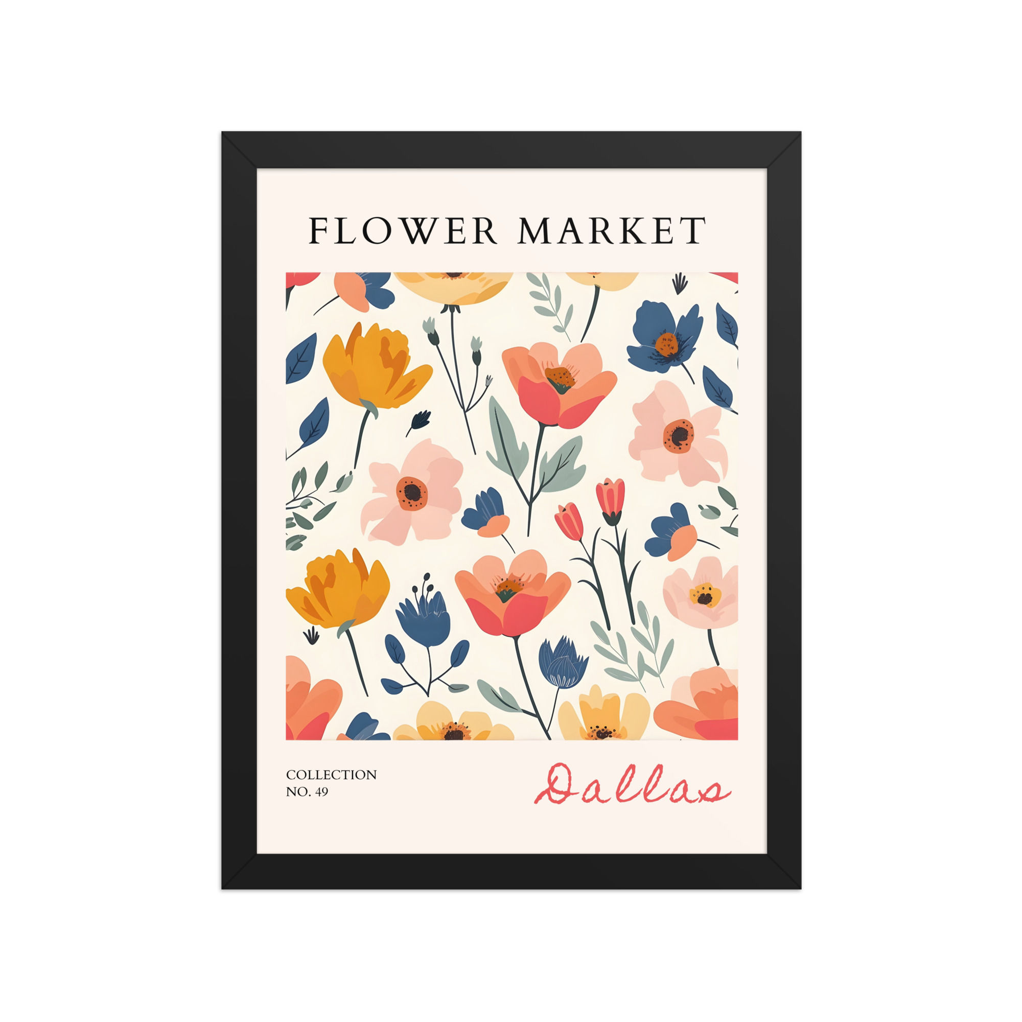 Dallas | Framed Botanical Wall Art: Nature Prints from Global Cities