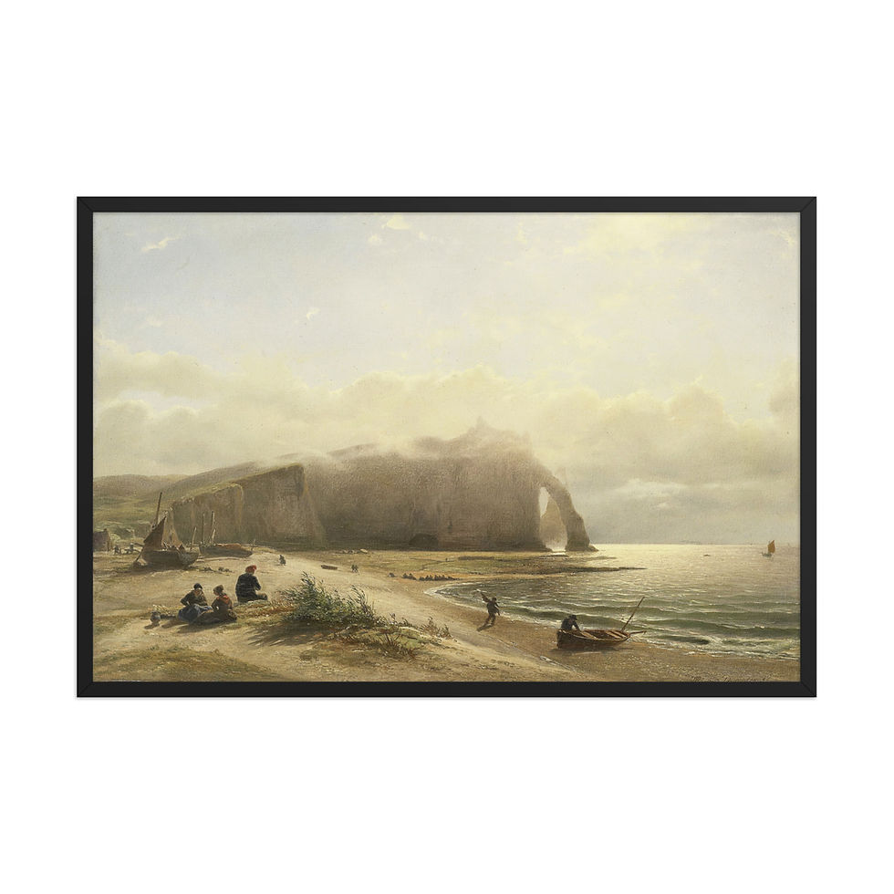 Thumbnail: Summer by the Coast Framed Vintage Art Print
