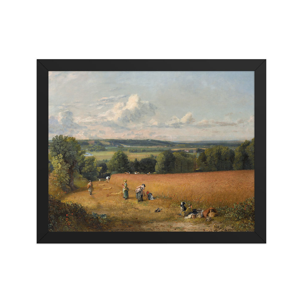 Thumbnail: Constable — Harvesting in a Sunlit Cornfield