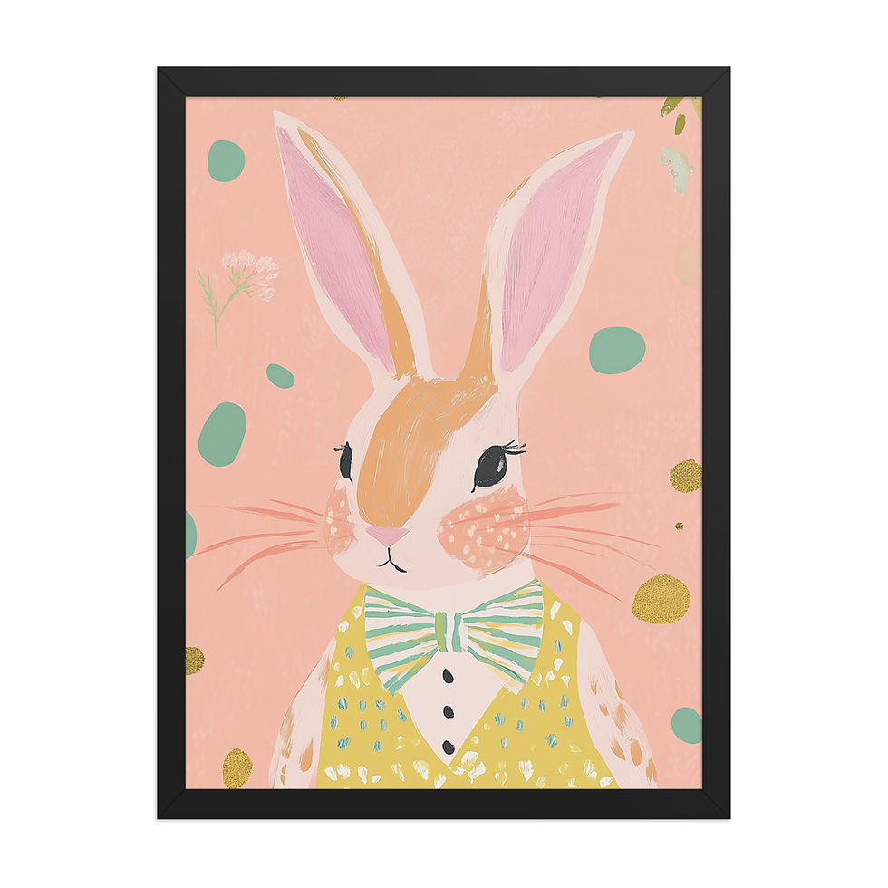 Thumbnail: Hare in a vest | Children's Bedroom | Nursery Wall Art