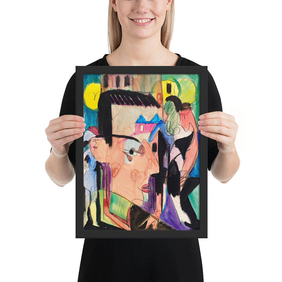 Thumbnail: Framed Contemporary Art For Living Room
