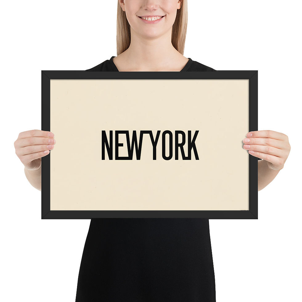Thumbnail: Need York New York Typographic Poster
