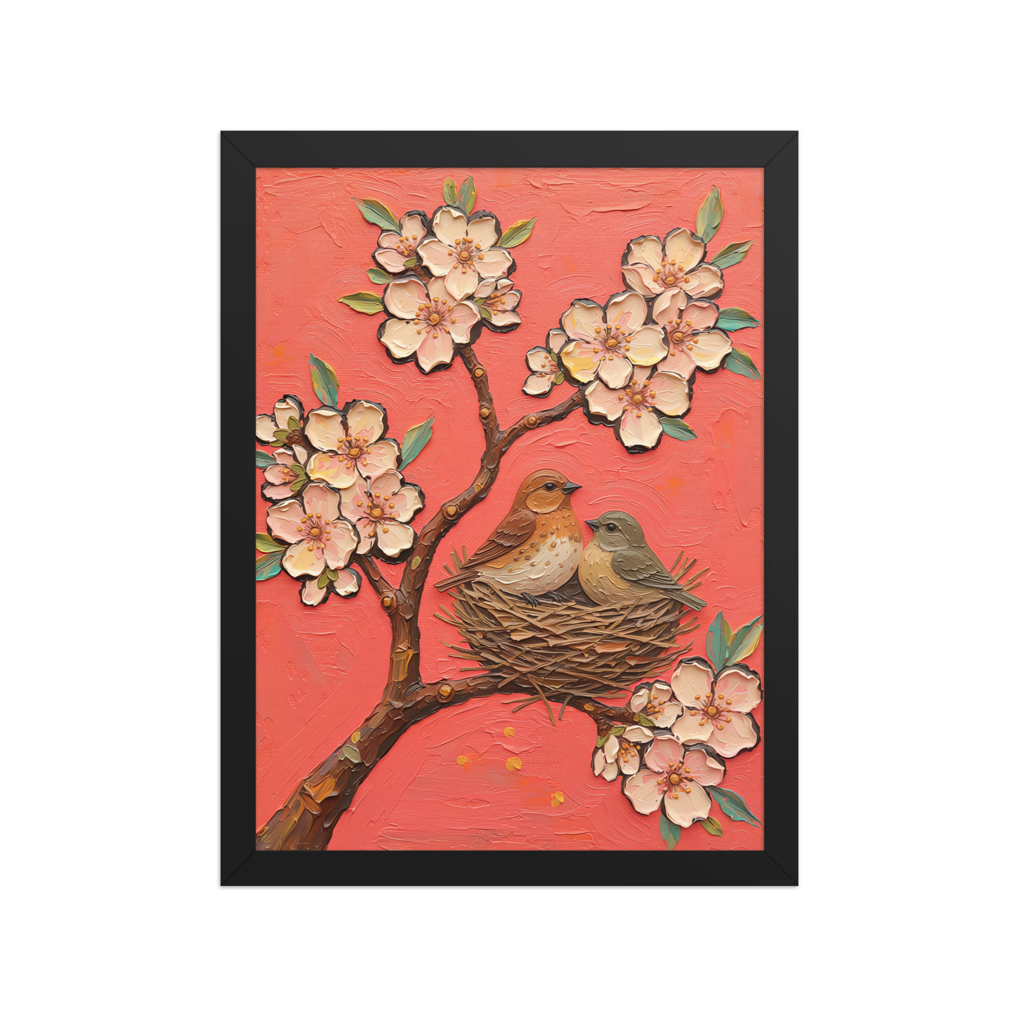 Nesting in a Blossom Tree Wall Art