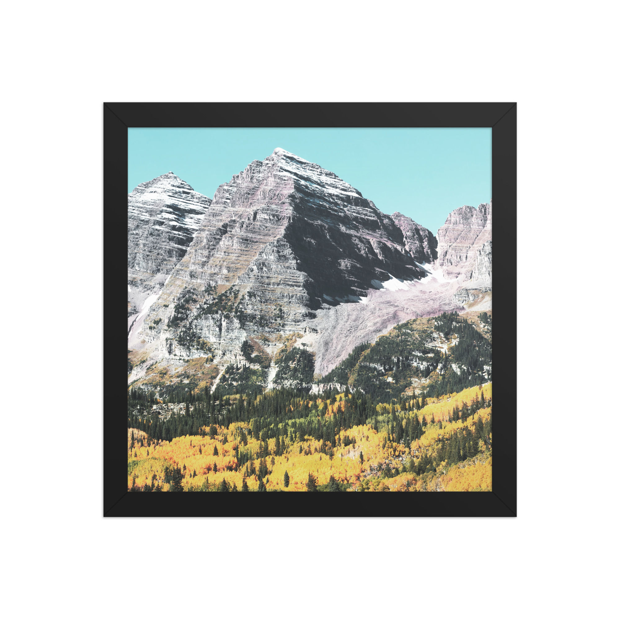 Majestic Peaks Framed Wall Art for Alpine Splendor