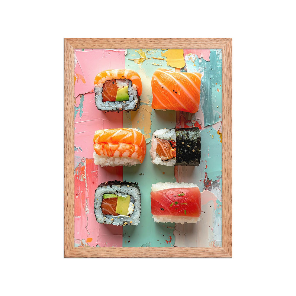 Thumbnail: Salmon Suhi Rolls Art Print