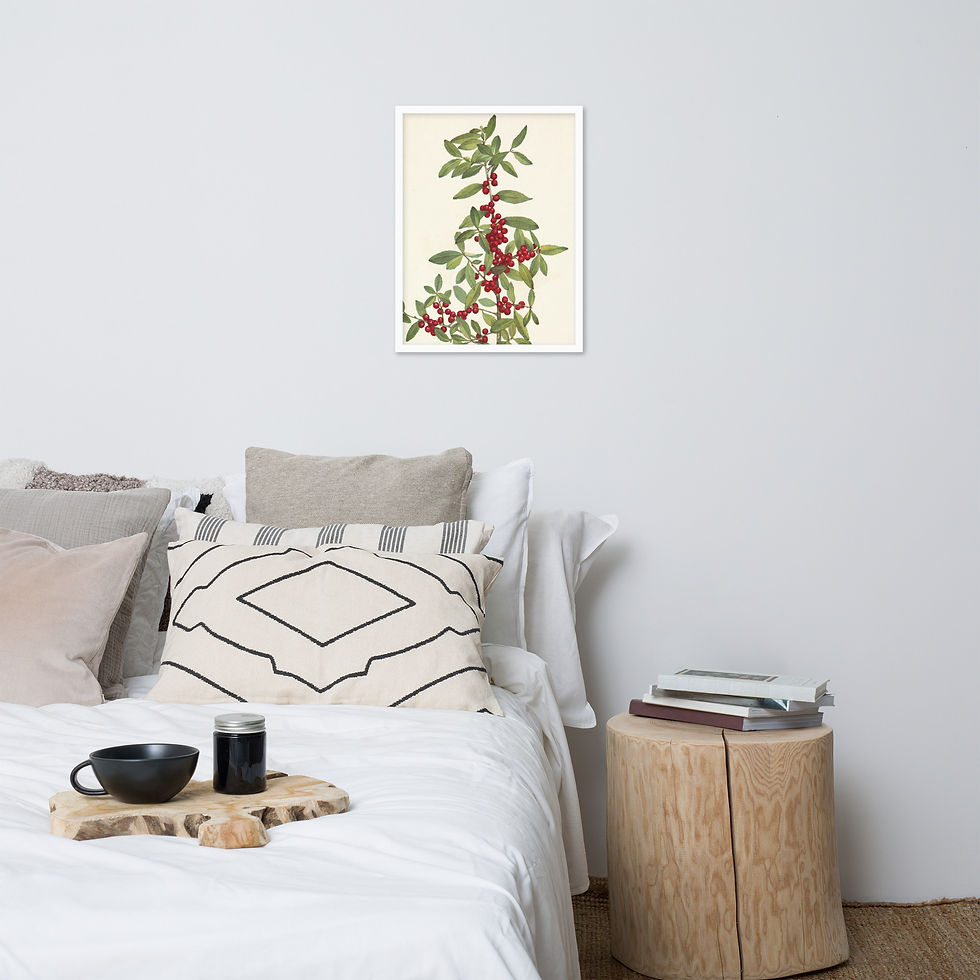 Thumbnail: Yaupon (Ilex vomitoria) - 1925 - Framed Wall Art