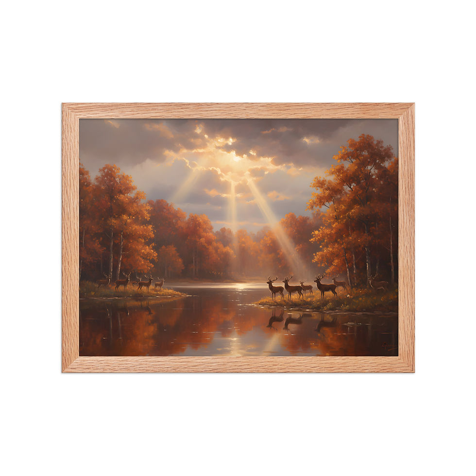 Thumbnail: Autumn Sunlight Vintage Art Print