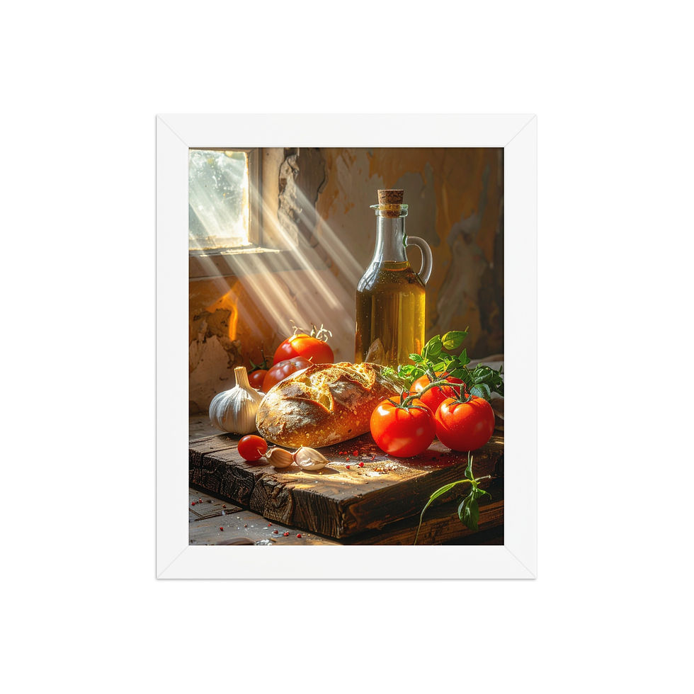 Thumbnail: Watercolor Style French Kitchen Wall Art