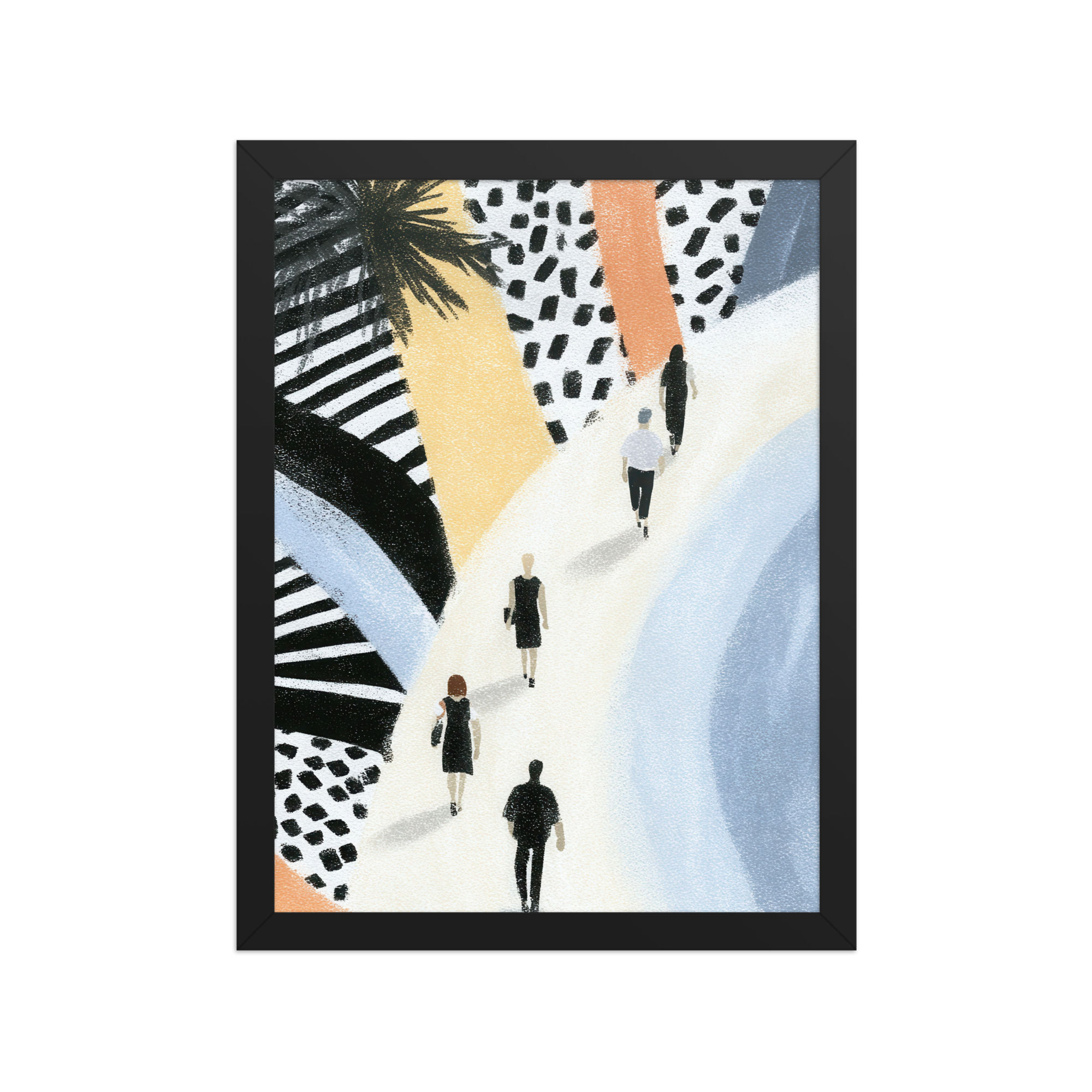 Affordable Framed Gouache Art for Stylish Spaces