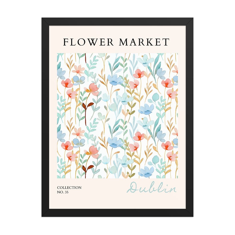 Thumbnail: Dublin | Framed Botanical Wall Art: Nature Prints from Global Cities