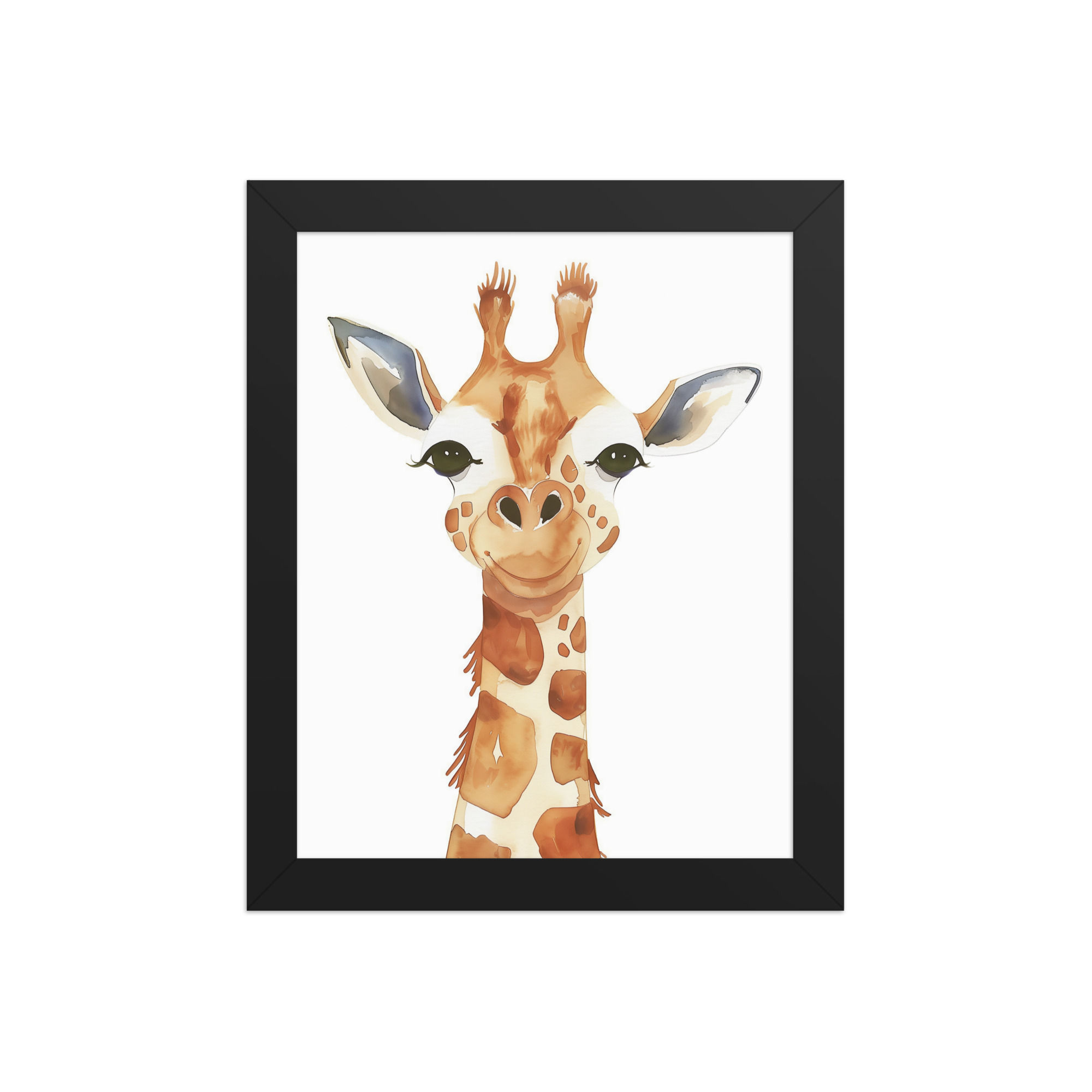 Giraffe | Whimsical Framed Nursery Prints for Kids' Rooms | Adorable Wall Art